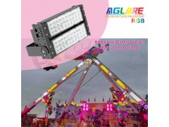 Amusement Ride Lighting - 100w outdoor LED Projector RGB remote LED flood lights